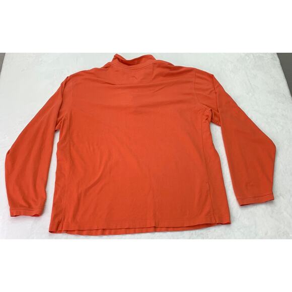 Tommy Bahama Mens Sz XXL Orange 1/4 Zip Long Sleeve Sweatshirt Super Soft - Picture 2 of 9